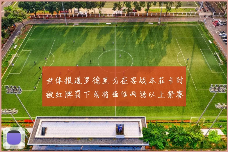 世体报道罗德里戈在客战本菲卡时被红牌罚下或将面临两场以上禁赛处罚